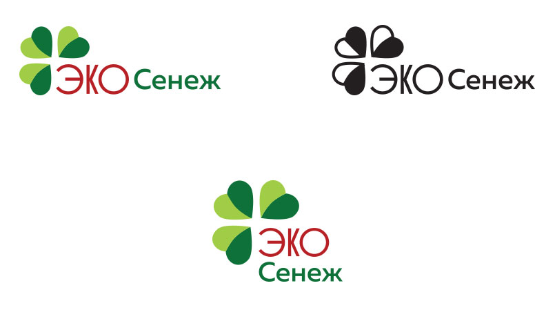 Варианты расположения знака и логотипа